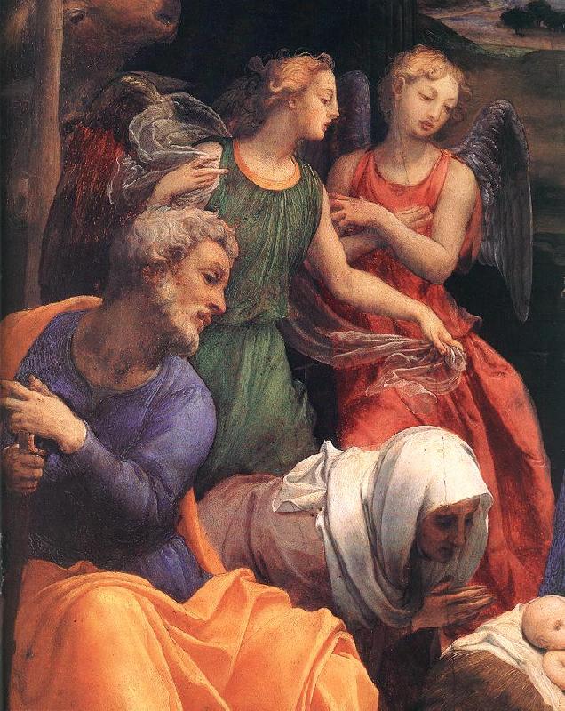 BRONZINO, Agnolo Adoration of the Shepherds (detail)  f oil painting image
